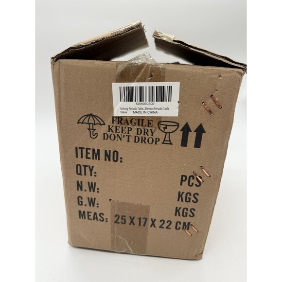 Periodic Table LED Desk Lamp w 83 Real Elements in Acrylic Display Black - Picture 7 of 10